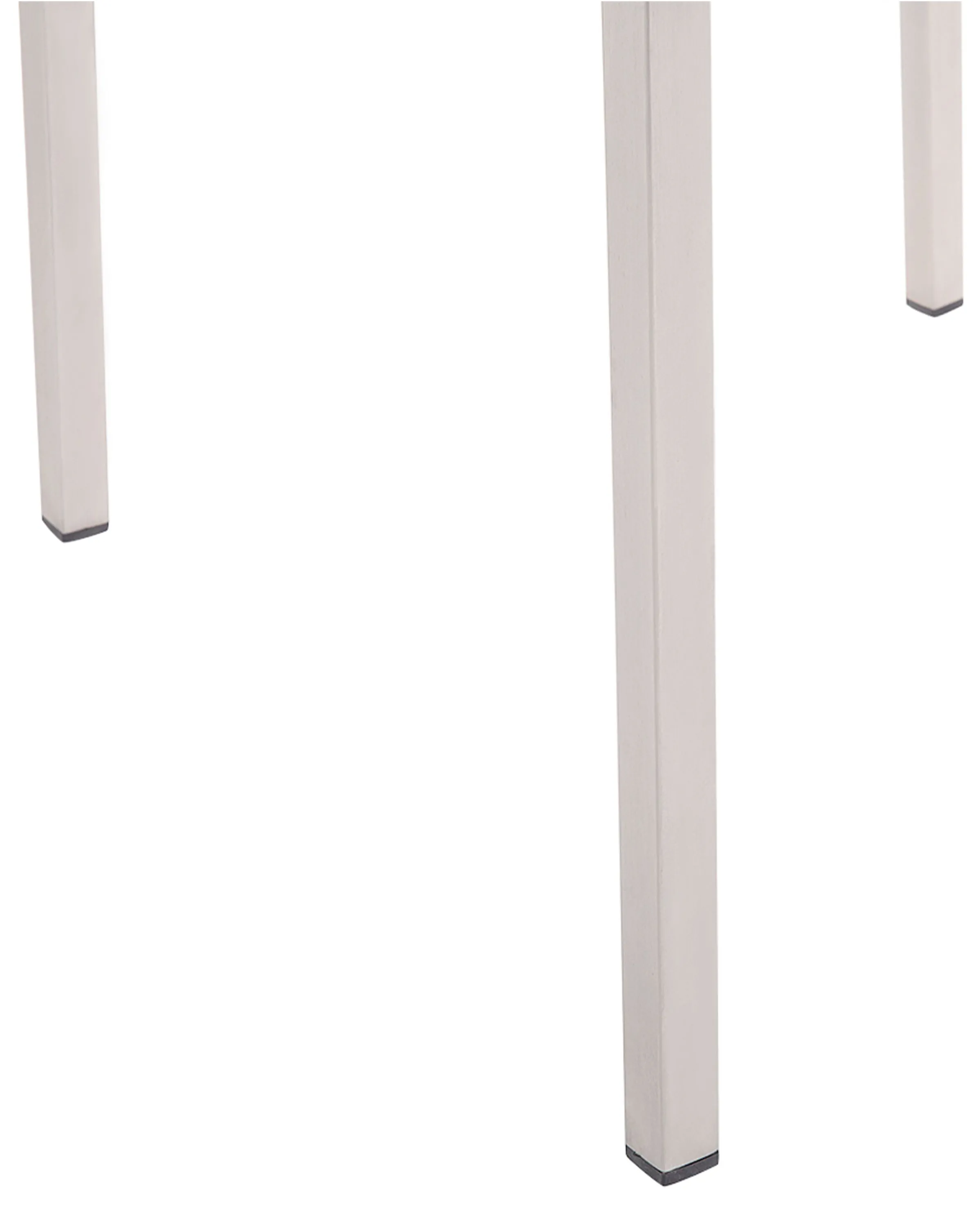 Set van 4 tuinstoelen GROSSETO Roestvrij staal Grijs