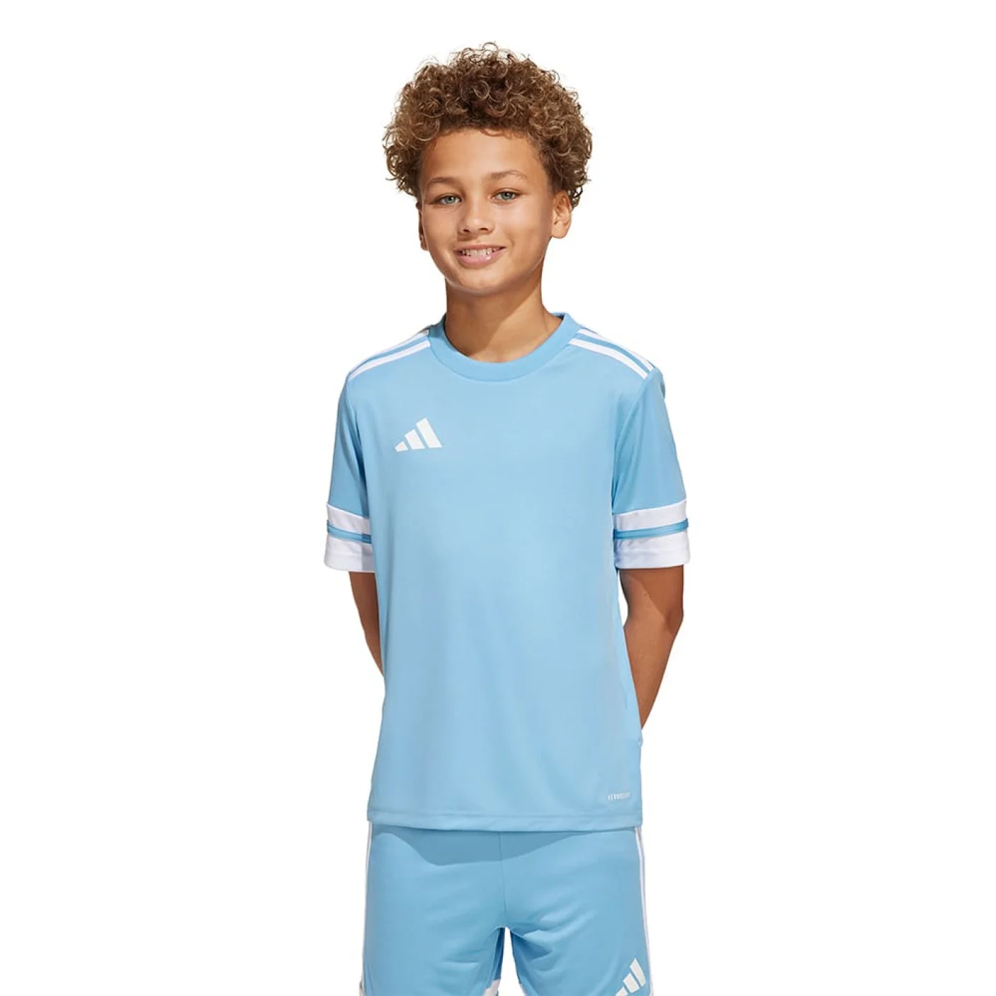 Adidas Squadra 25 Voetbalshirt Kids Lichtblauw Wit