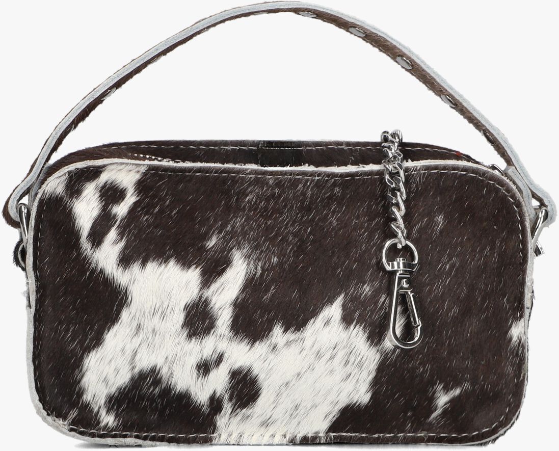 zwarte núnoo schoudertas helena black dots