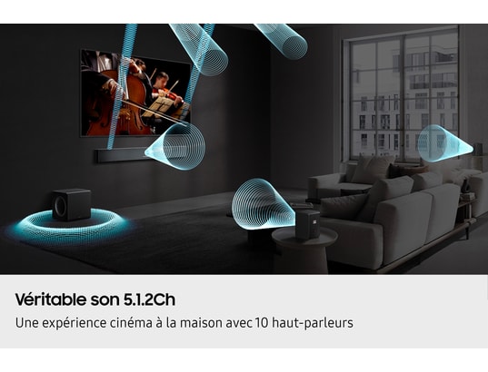 SAMSUNG - Barre de son HW-QS760F - 5.1.2 Ch - Dolby Atmos