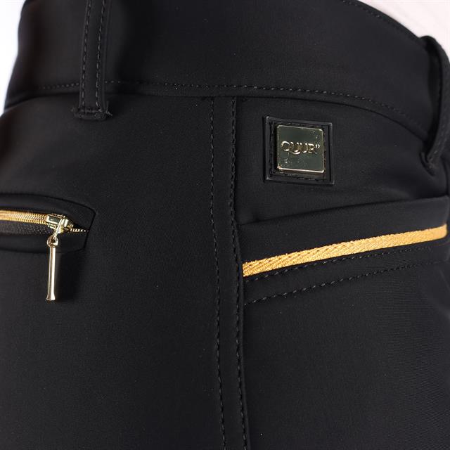 Paardrijbroek QUUR QCardie Softshell Full Grip Zwart