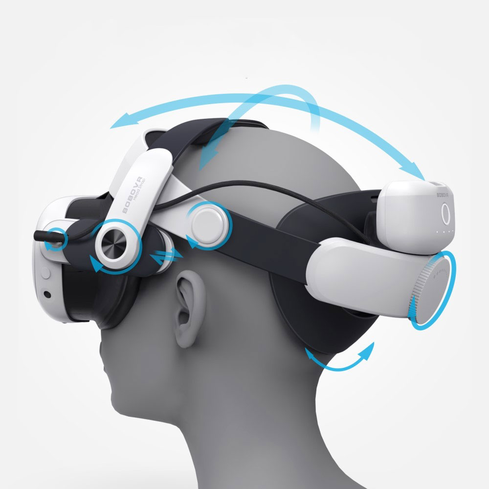(18-tlg. Set) Meta Quest / Oculus Quest 2 Leder Ersatz Polsterung Schutz Upgrade Zubehör Set - Schwarz