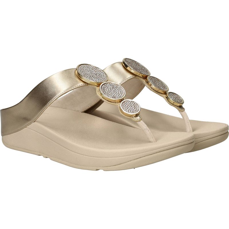 FitFlop Halo Teenslippers Goud Dames