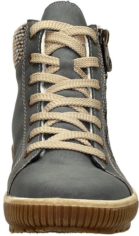 Rieker Veterschoenen Hoog licht blauw