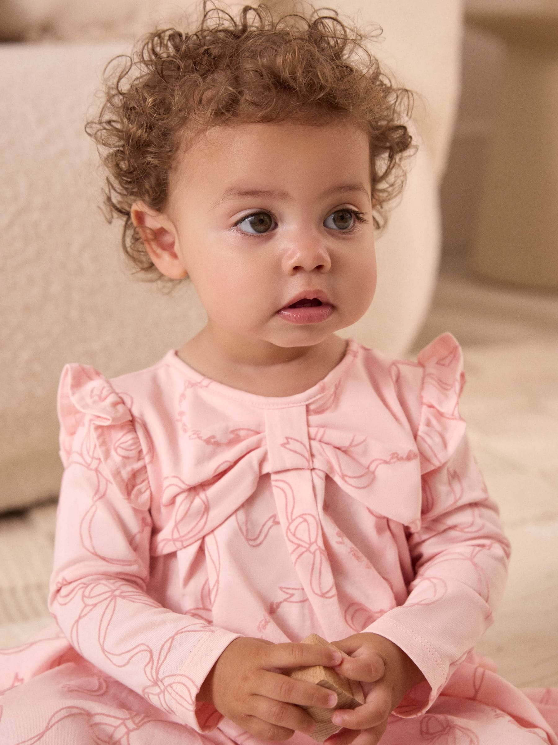 Roze - Baker by Ted Baker jersey-jurk met ruches