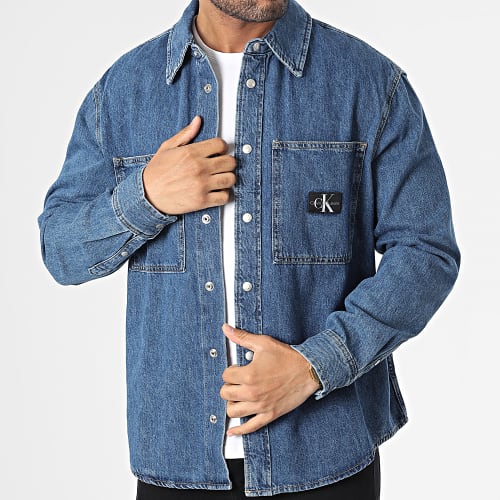 Chemise En Jean Manches Longues Relaxed Linear 2389 Bleu Denim
