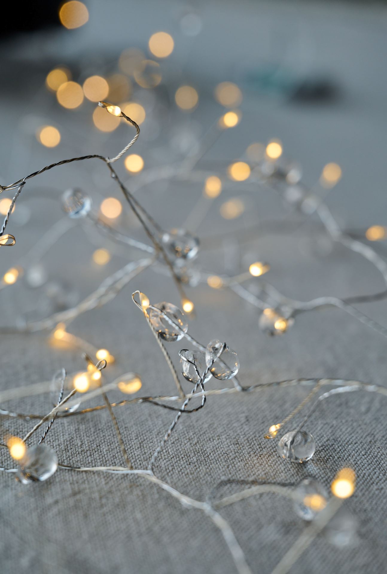 Led lyslenke transparent - 190 cm