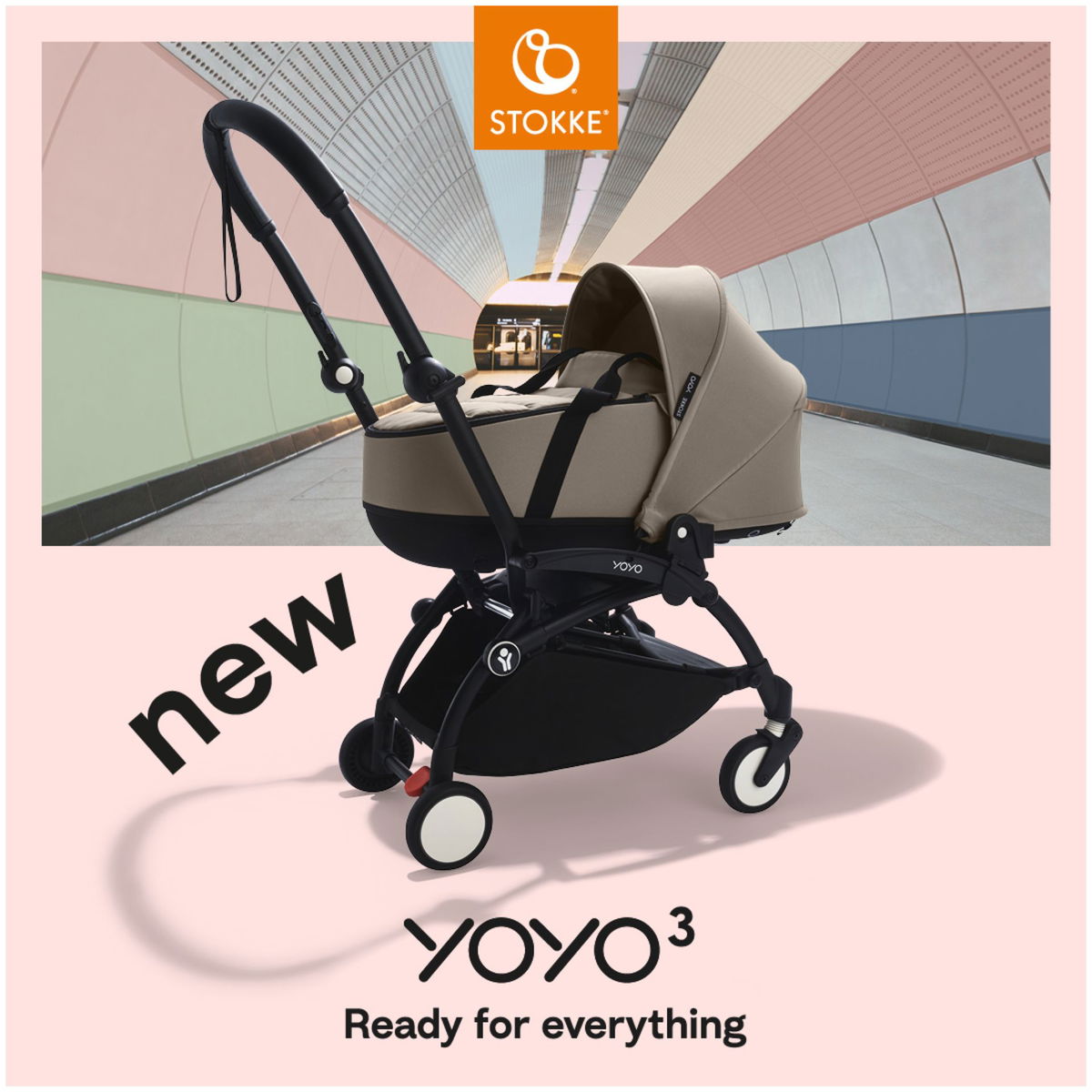 STOKKESTOKKE   YOYO³ 6+ white mit Liegewanne toffee