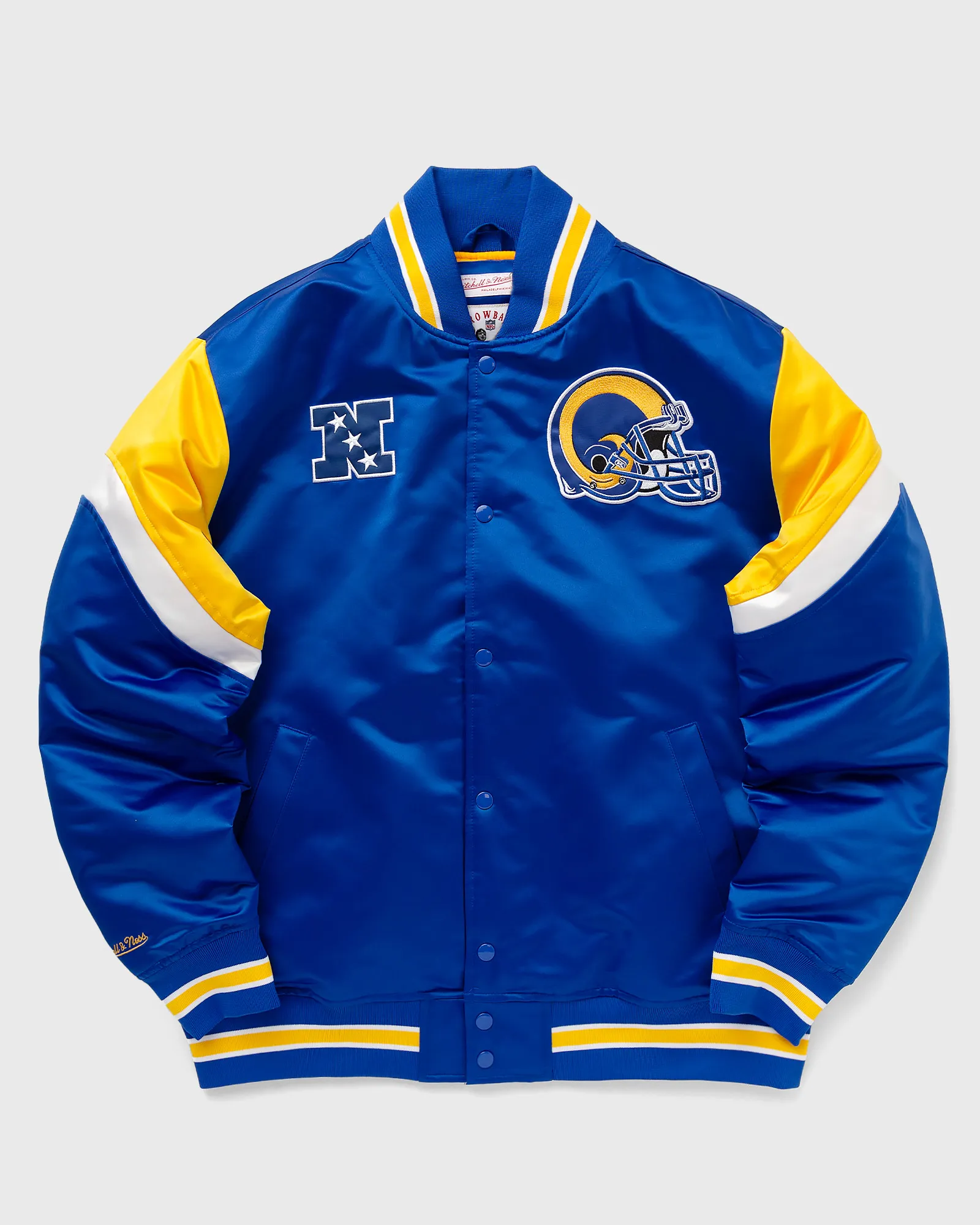 Mitchell & Ness NFL HEAVYWEIGHT SATIN JACKET LOS ANGELES RAMS
