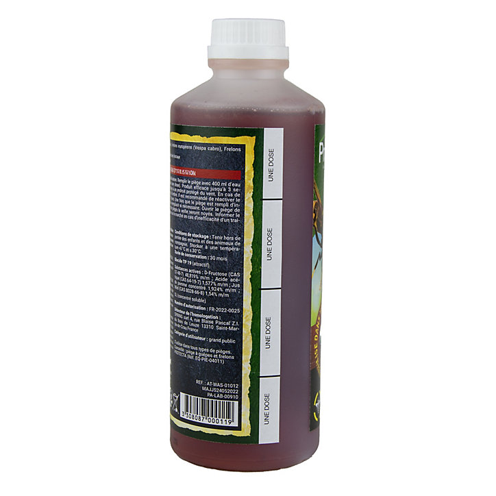 Appât liquide piège à guêpes et frelons 500ml PROTECTA