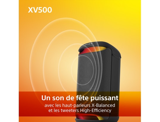 SONY - Enceinte sono portable XV500 Série X - SRSXV500B