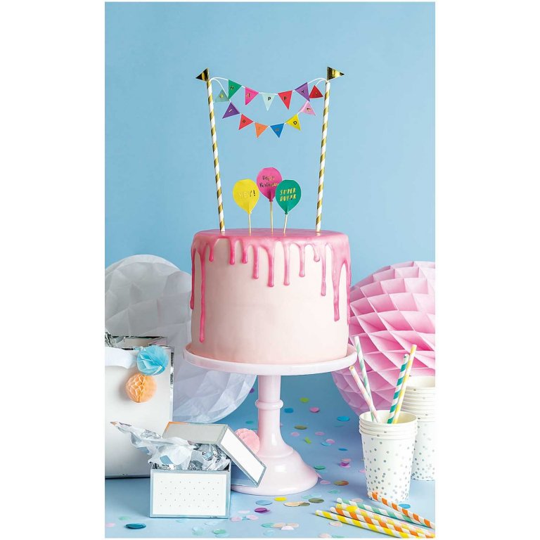 Happy Birthday Kuchendekoration Set