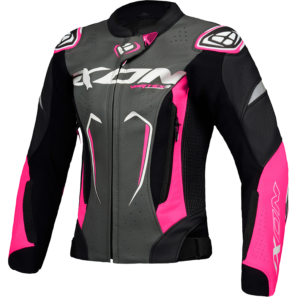Ixon - Blouson Femme Vortex 3 Lady Noir / Rose / Blanc