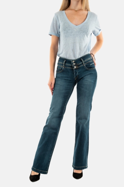 Jeans Le Temps Des Cerises flare 3001 blue