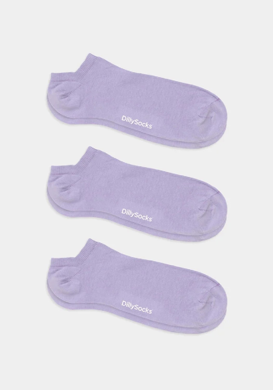 DillySocks 3er-Pack Sneakersocken Short Lavender Lilac