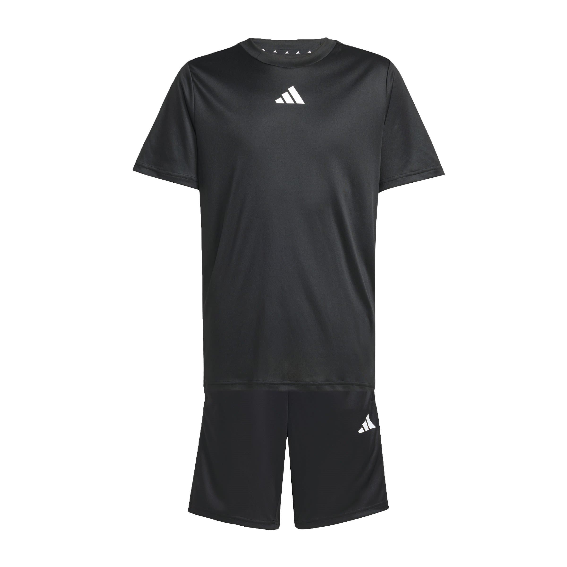 adidas Train Essentials 3-Stripes T-Shirt Set Juniors