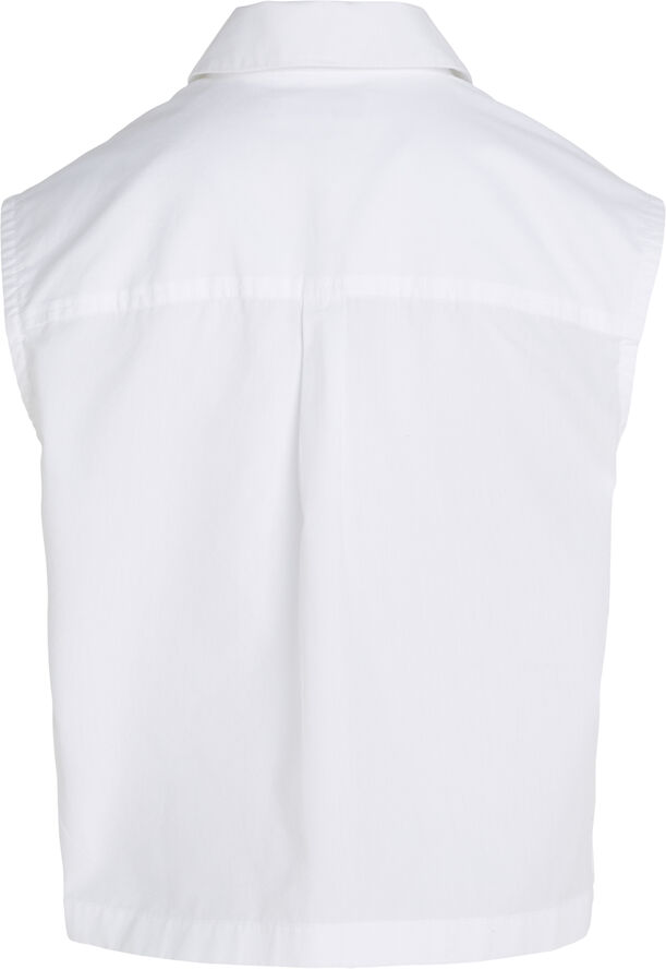Calvin Klein MONOGRAM OFF PLCD SLVS WOVEN TOP Yaf