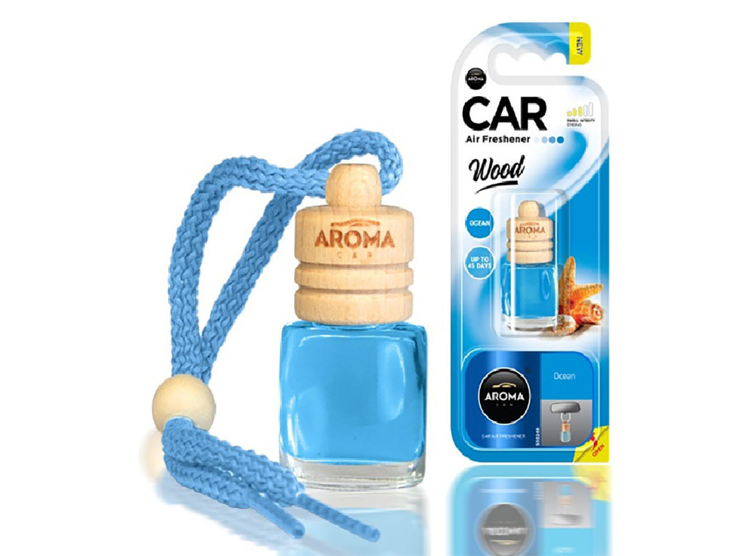 AMBIENTADORES AUTO AROMA CAR WOOD OCEAN 6ML