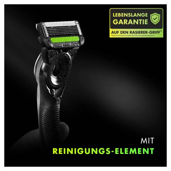 Gillette Labs, Rasierer mit Reinigungs-Element, Reiseetui + 5 Klingen