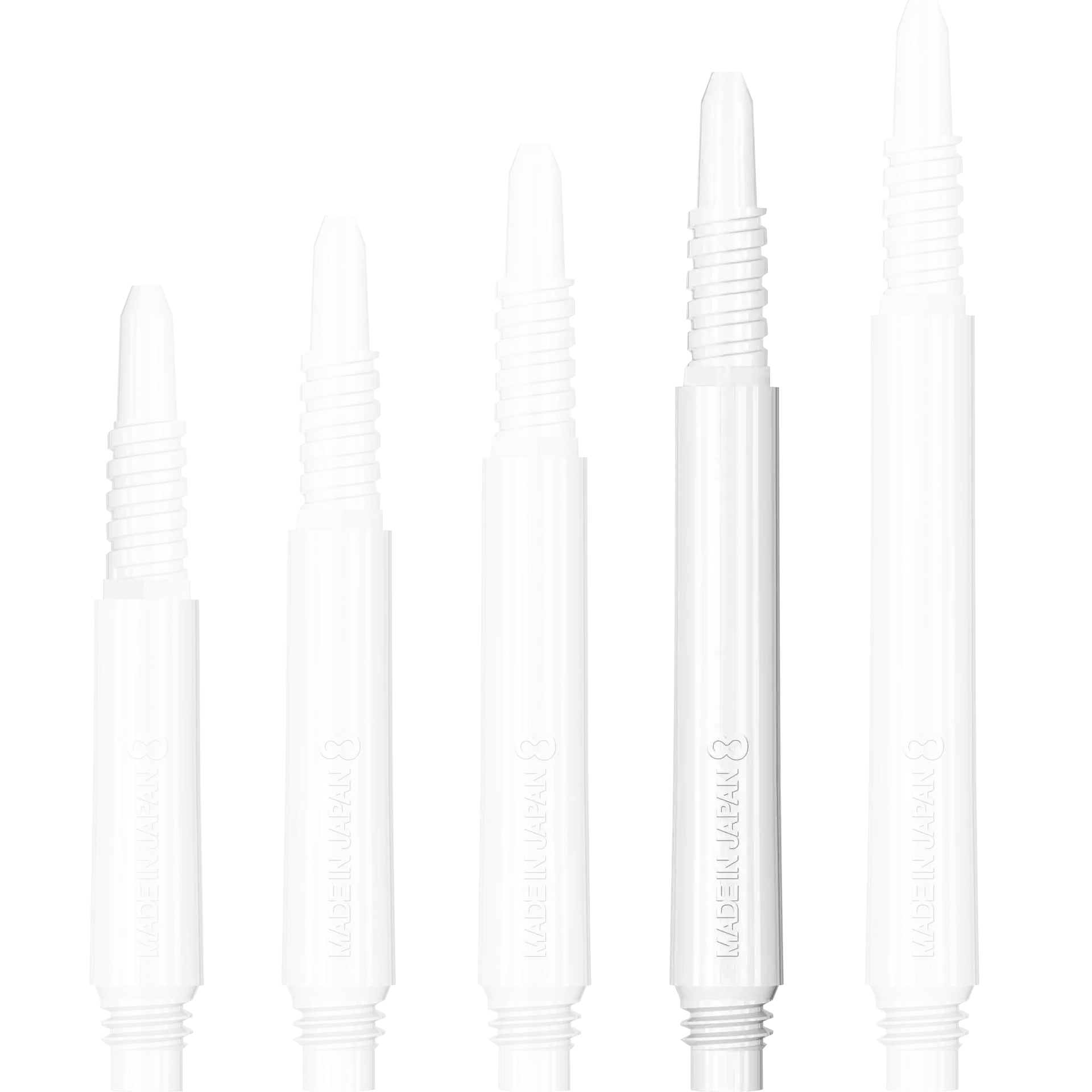 8 Flight - Regular Fixed Shaft - Weiß
