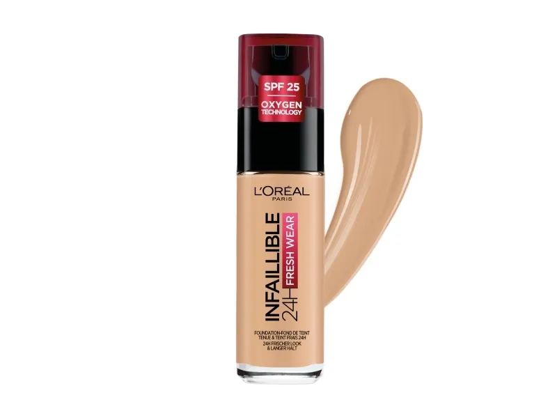 L'Oreal Paris Infallible 24hr Freshwear Liquid Foundation 200 Golden Sand 30ml