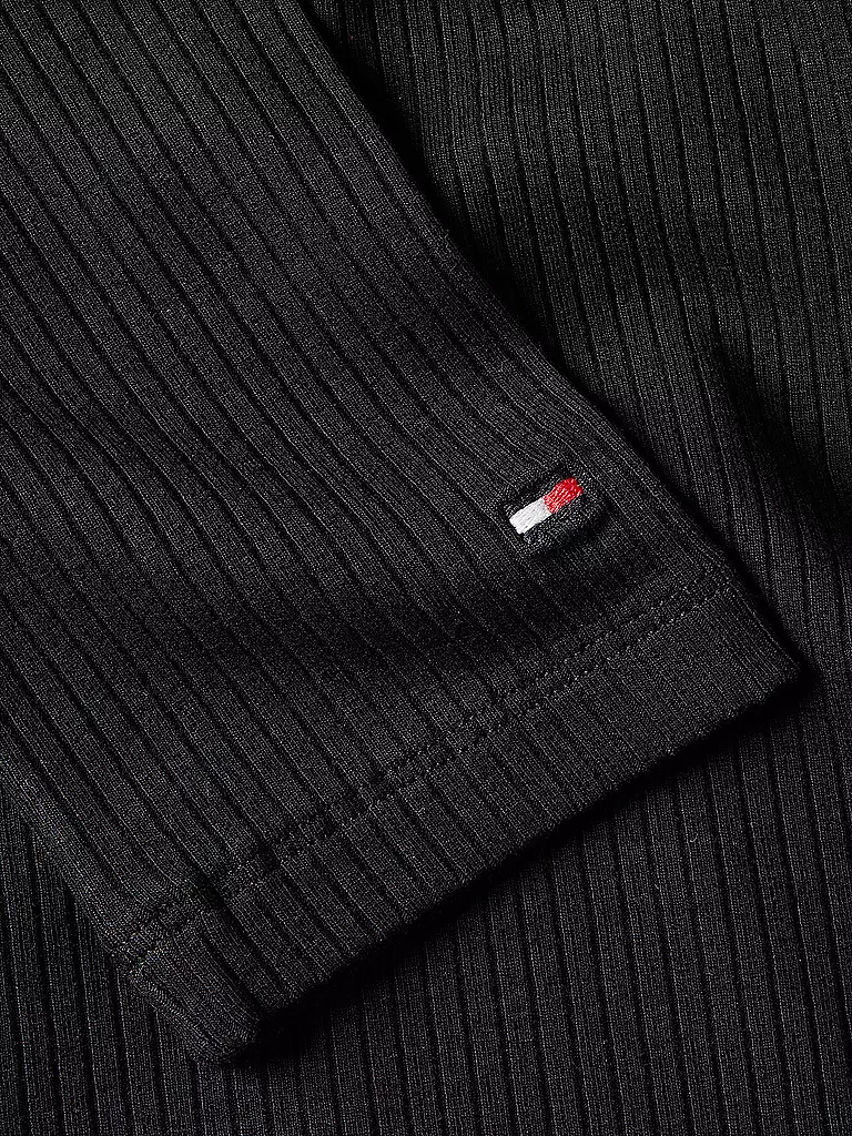 TOMMY HILFIGER Langarmshirt schwarz