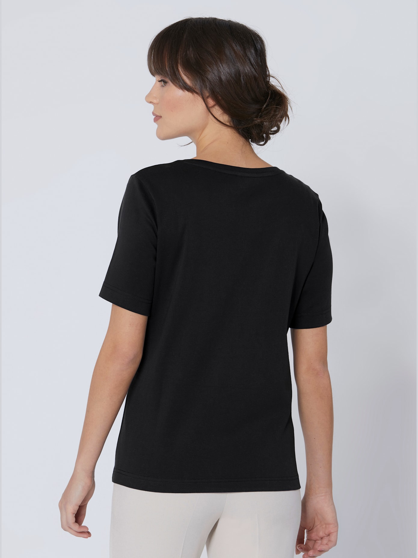 T-shirt coton brillance
