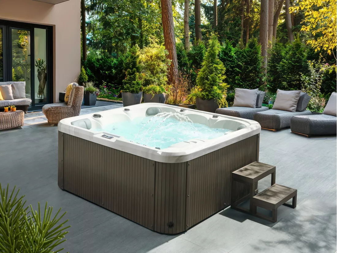 Spa d'extérieur avec LED CALIMA Blanc