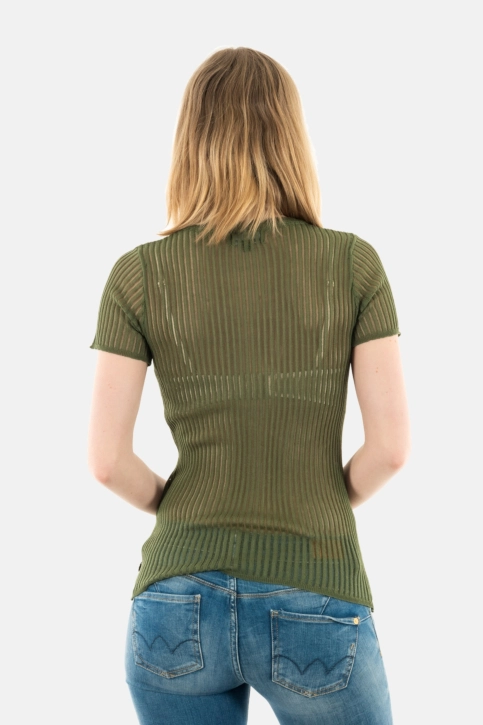 Tee shirt freeman t. porter toranne rib cv89 f1224 elm green