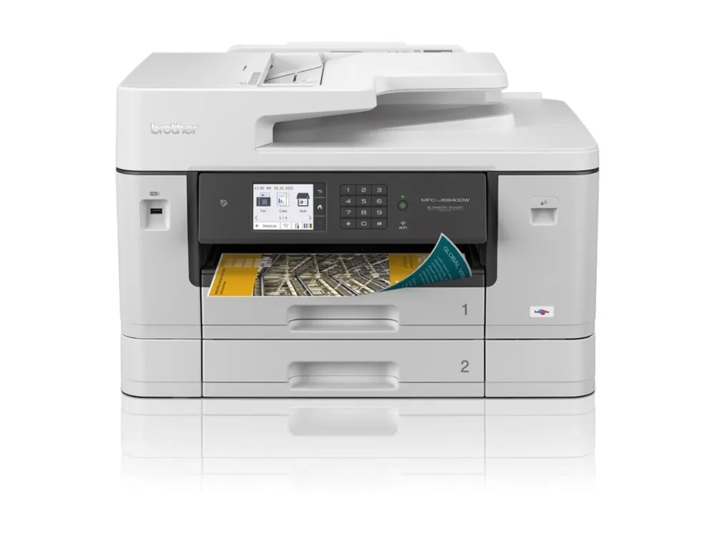 Brother MFC-J6940DW - Multifunktionsprinter - farve - blækprinter - A3 (medie) - op til 25 spm (kopiering) - op til 28 spm (udskriver) - 600 ark - 33.6 Kbps - USB 2.0, LAN, Wi-Fi(n), USB vært, NFC