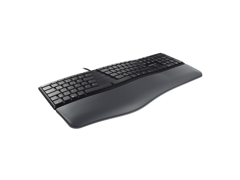 Cherry Tastatur KC 4500 ERGO CH-Layout Schwarz Tastatur mit ergonomischer Bauform