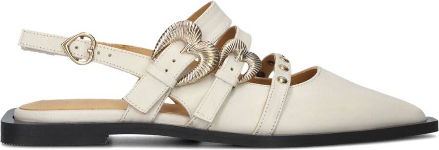 TORAL Slingbacks Dames Madison Maat: 39 Materiaal: Leer Kleur: Wit