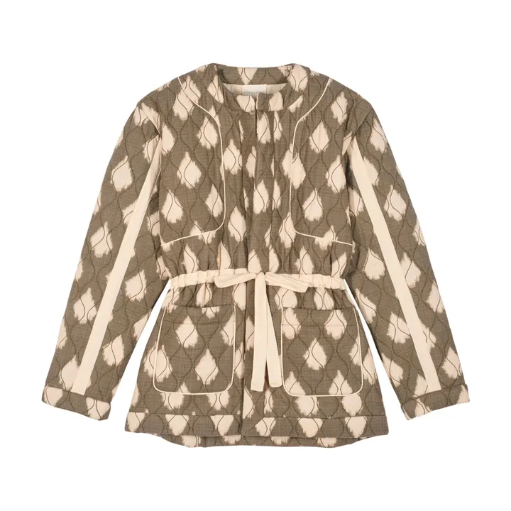 Maria de la Orden Veste Izzy Ikat | Vert kaki
