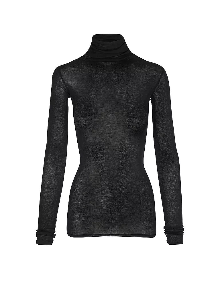 AMERICAN VINTAGE Rollkragenpullover MASSACHUSETTS schwarz
