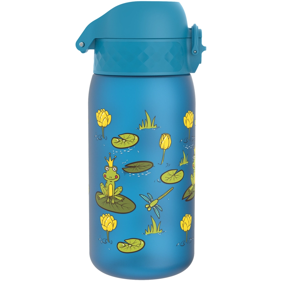 ion8 Kindertrinkflasche auslaufsicher 350 ml Froschteich  blau