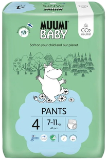 Muumi Baby Ecologische Luierbroekjes 4 Maxi 40ST