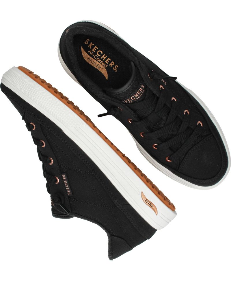 Skechers Arch Fit Arcade Meet Ya There Sneakers Zwart Dames