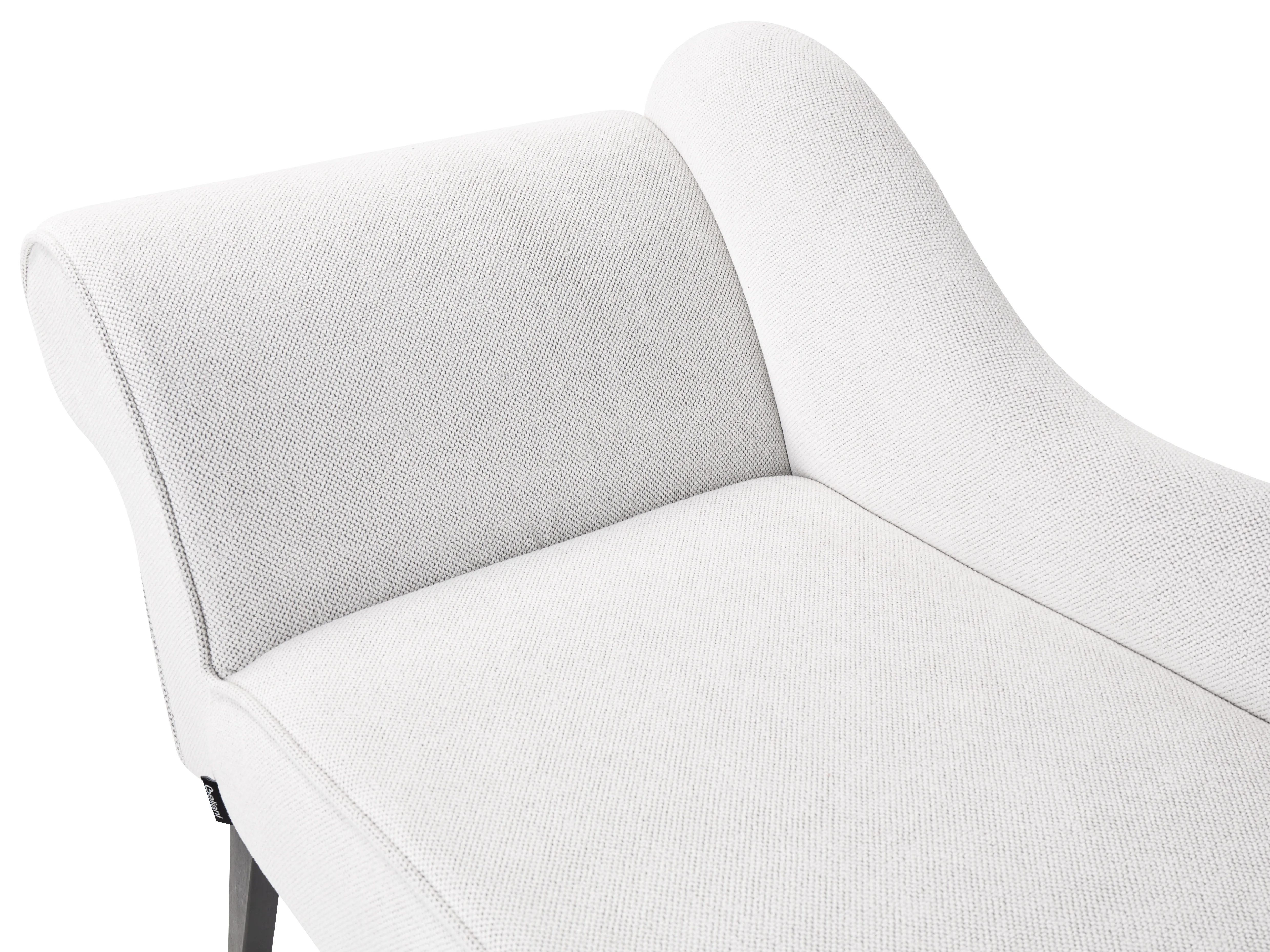 Linkszijdige chaise longue BIARRITZ Stof Wit