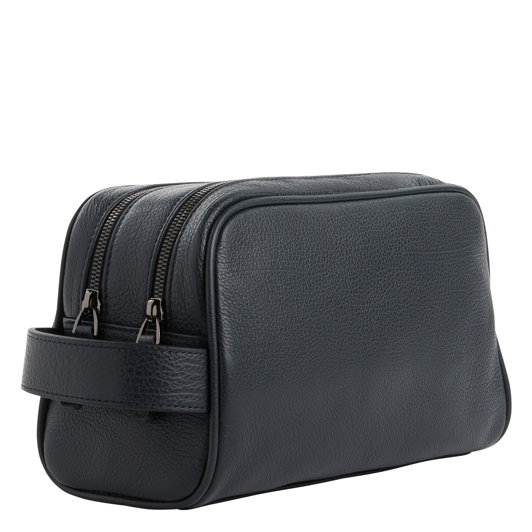 Trousse de toilette en cuir | Bleu