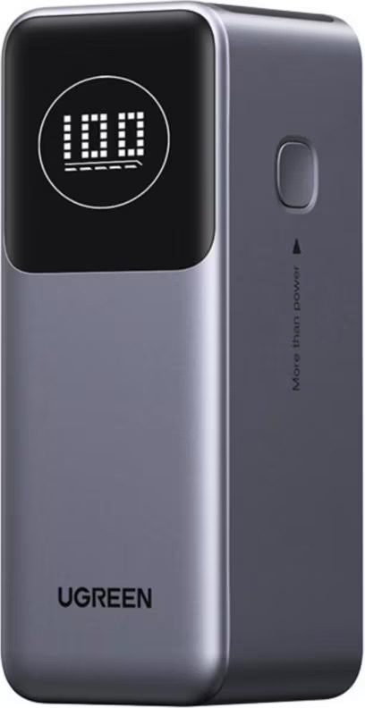 (100W) Nexode 12000mAh Powerbank USB C / USB A Ladegerät inkl. USB C Ladekabel Power Delivery (35526B) - Grau