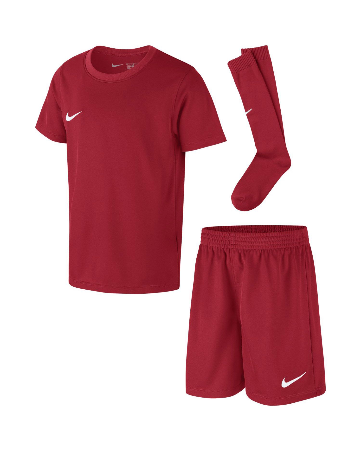 Ensemble match/entrainement Nike Park Kit Set Rouge pour enfant