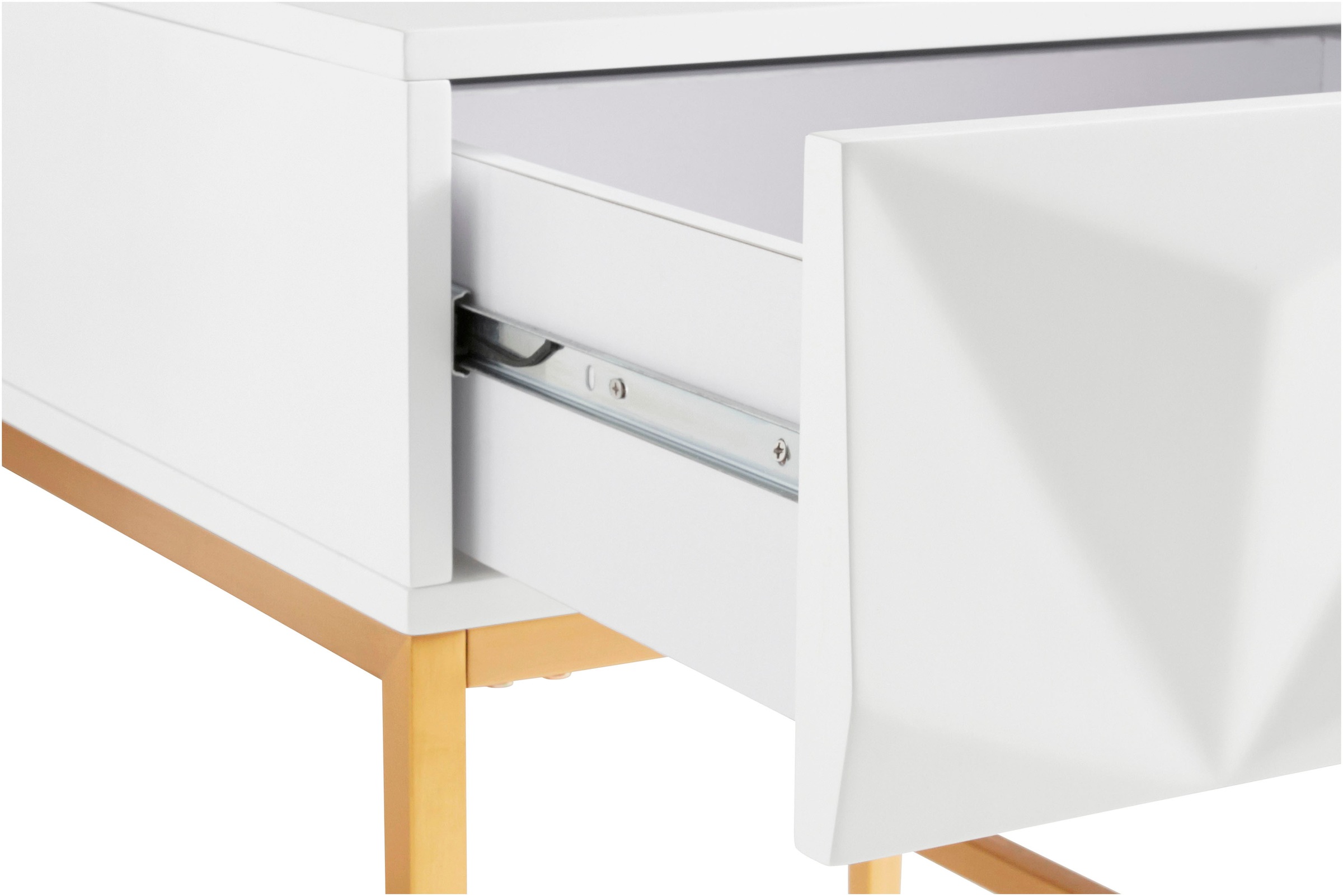 Leonique Beistelltisch »Minfi, TOPSELLER!, OTTOs Choice« Schublade mit 3D-Front, auch als Nachttisch geeignet, Breite 50 cm