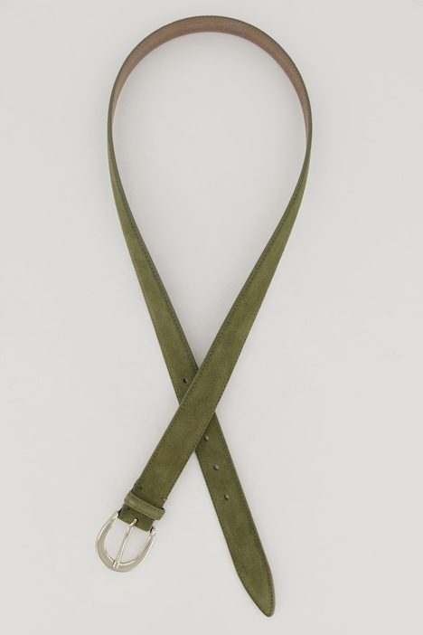 Gürtel, Suede, Velourslederoptik, Metallic-Schließe