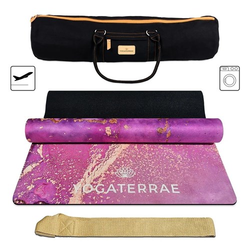 Tapis yoga microfibre lavanya sac voyage