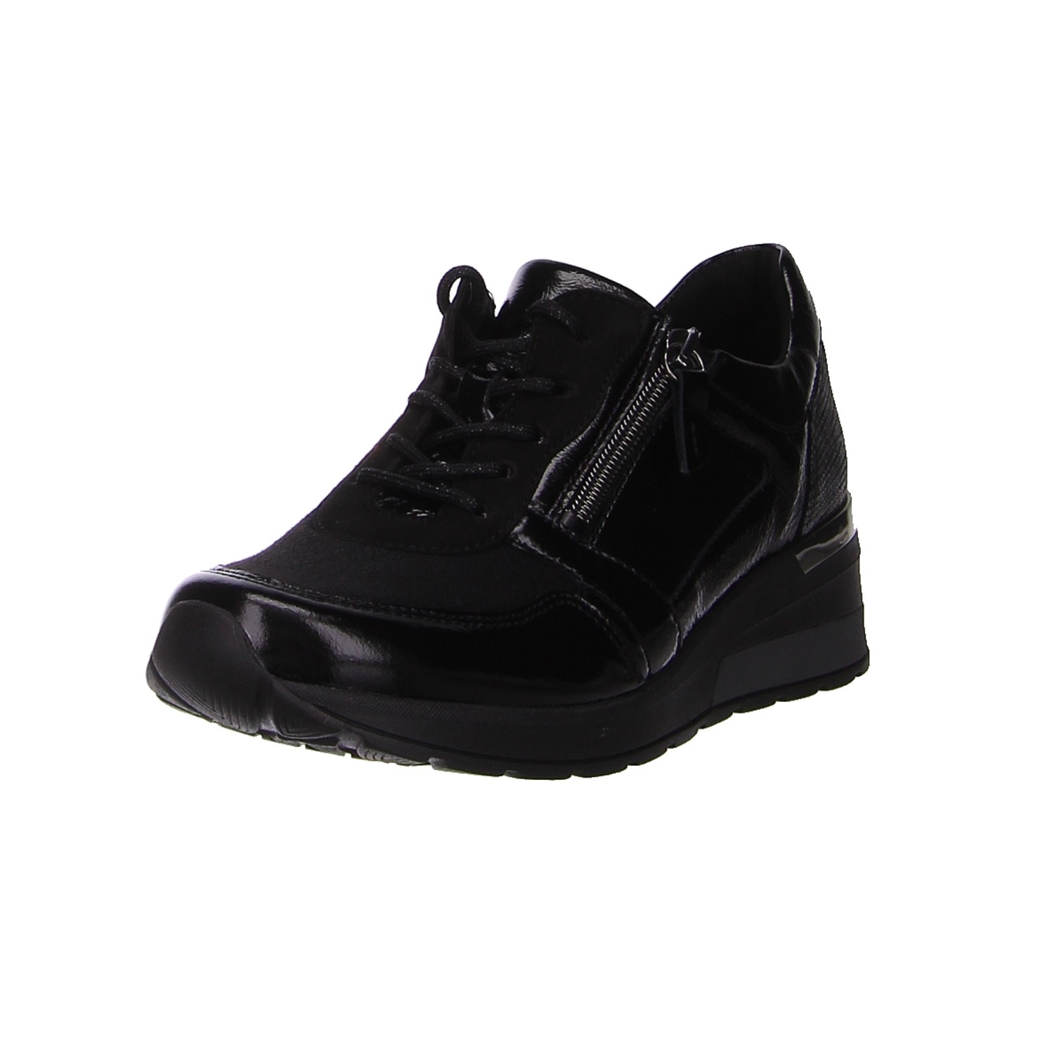 Waldläufer Sneaker schwarz schwarz