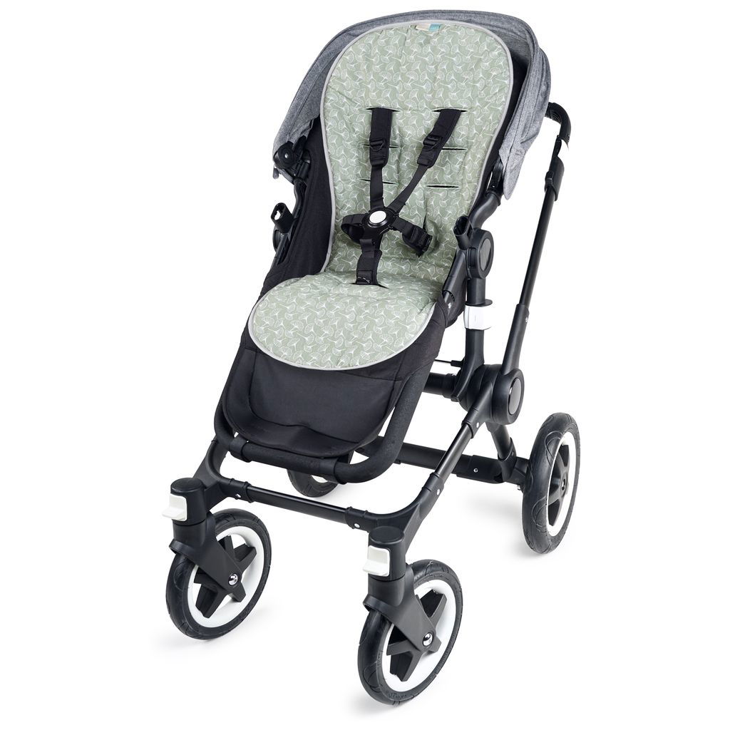 Liebes von PriebesLiebes von Priebes   Sitzauflage Mia für Kinderwagen und Buggys Frottee ginko green