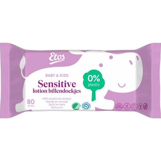 Etos Baby & Kids Sensitive lotion billendoekjes Single Pack