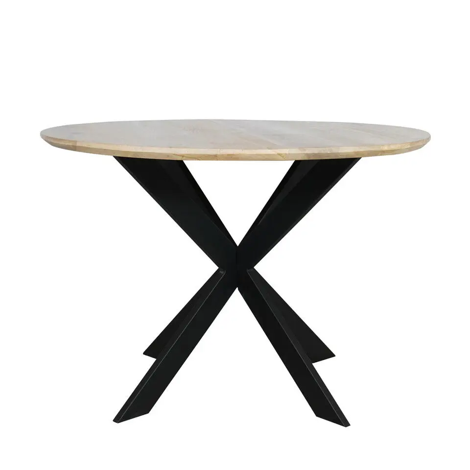 Eettafel Naturel Hout - 110x110x76cm - Ferris