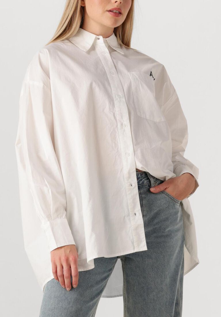 witte alix the label blouses ladies woven oversized poplin blouse