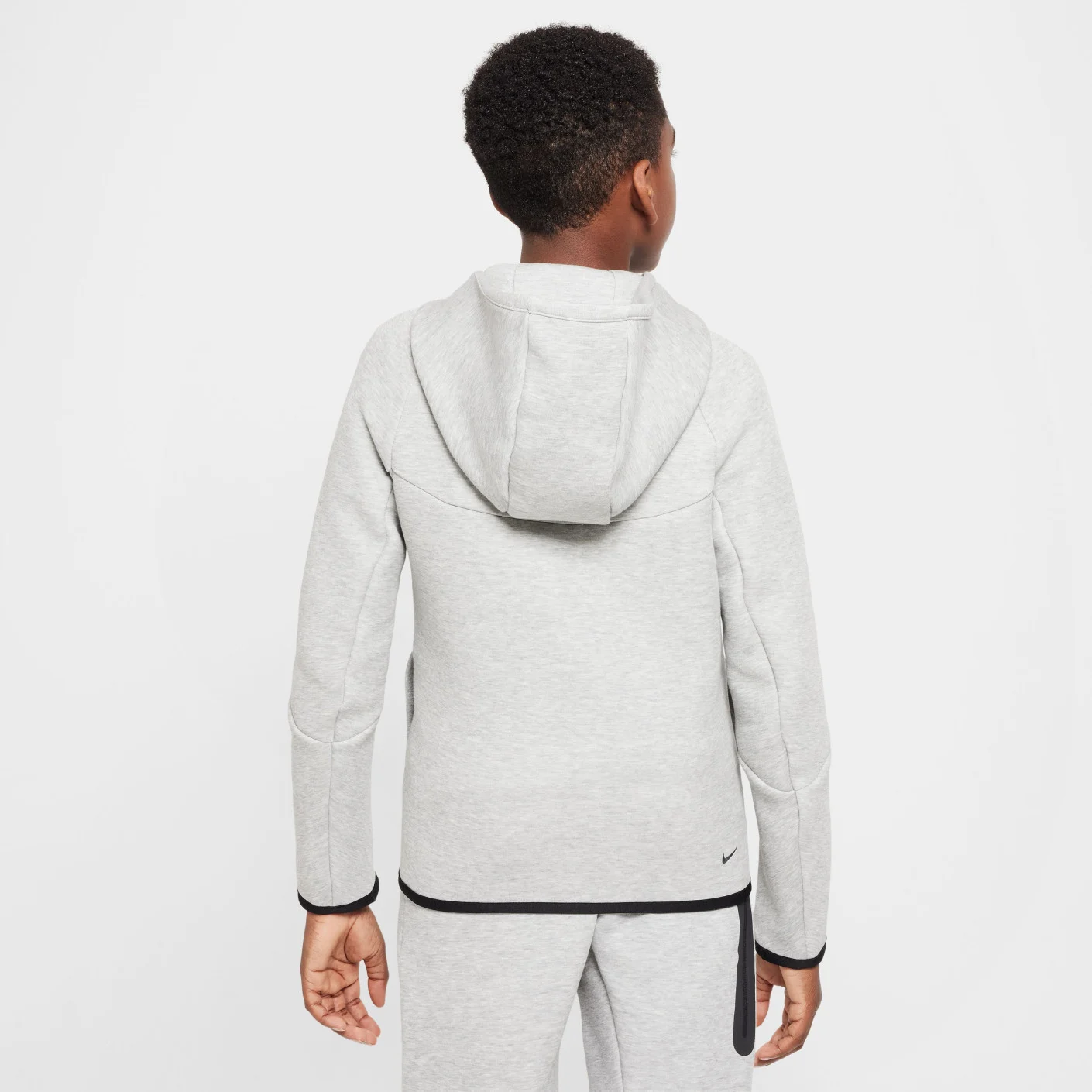 Nike Tech Fleece Sportswear Trainingspak Kids Lichtgrijs Zwart